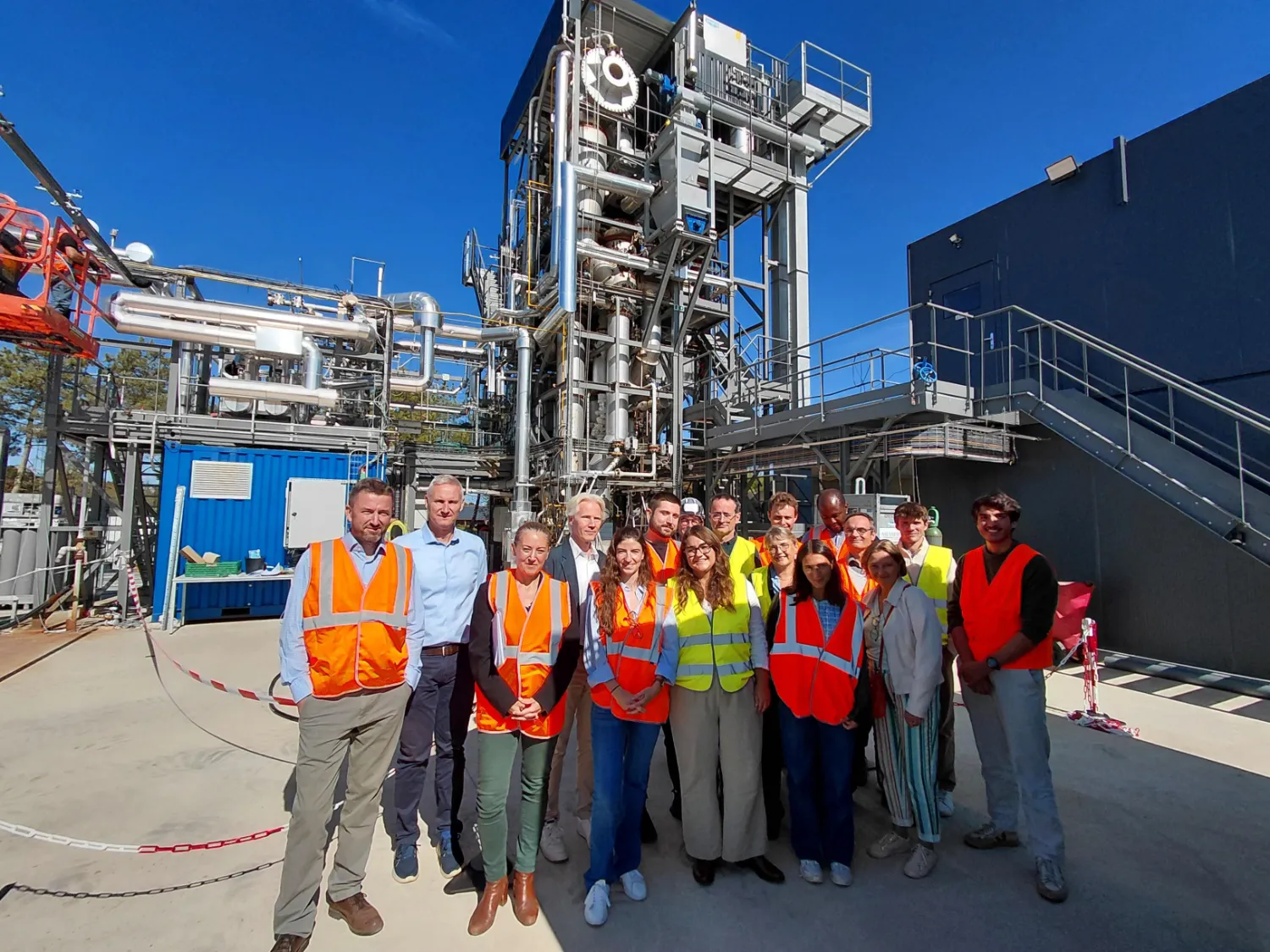 Visite du CSF NSE sur notre site de pyrogazéification